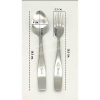 ราคา ช้อนการบินไทย ช้อน+ส้อม 2 คู่ /4 คู่/6 คู่ สแตนเลสเนื้อหนา มือ 1 (1545953956)