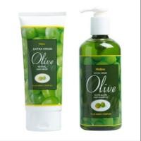 ราคา MISTINE EXTRA VIRGIN OLIVE NUTRI-GLOSS HAIR SHAMPOO/REVIVAL HAIR MASK (1500606889)