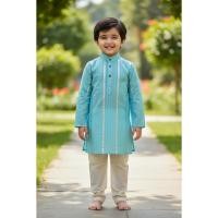 ราคา ชุดกางเกงชุดนอนเด็กผู้ชาย Kurta ชุดชาติพันธุ์อินเดียสวม (42522162680)