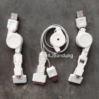 ราคา Data Cable Roll 3 in 1 USB Data Cable Iphone 4 Micro Esia (42805791197)