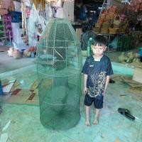 ราคา ลอบยืน ไซดักปลา ลอบดักปลา ลอบยืนโครงเหล็ก (20257967828)