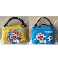 ราคา กระเป๋าถือ กระเป๋าสะพาย ลายโดเรมอน Doraemon จุของได้เยอะ กระเป๋า คุณภาพดี ของใหม่ มือ 1 ใบใหญ่ แนะนำ สีเหลือง สีฟ้า (1506240395)