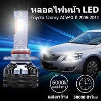 ราคา หลอดไฟหน้า LED ขั้วตรงรุ่น Toyota Camry ACV40 ปี 2006-2011 แสงขาว มีพัดลมในตัว ราคาต่อ 1 คู่ พร้อมส่ง (29973096540)