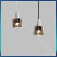 ราคา Nordic Style Glass Bedroom Bedside Lamp Small Pendant Light Hanging Lamp Modern Simple Light Luxury Dining Room Lamp Bar (56302945638)
