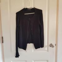 ราคา เสื้อแขนยาว คาร์ดิแกน แบรนด์แมงโก้ Mango ของแท้ สีดำ sizeS ผ้ายืด ขายเทค่ะ (4294145087)