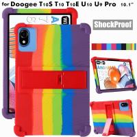 ราคา Doogee T10S T10 T10E U10 U9 Pro Tab 10.1 นิ้ว เคสแท็บเล็ต ซิลิโคนนิ่ม กันกระแทก ป้องกัน ขาตั้ง (22587056928)