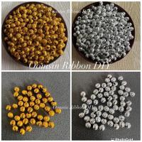 ราคา ลูกปัดเม็ดมะยม สีเงิน/สีทอง ขนาด 6 มิล / 8 มิล แพ็คละ 100 ชิ้น (20680742313)