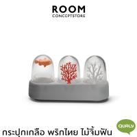ราคา Qualy : Ocean Ecology Salt, Pepper & Toothpick Holder - ขวดใส่เกลือและพริกไทย ที่ใส่ไม้จิ้มฟัน พร้อมถาดเก็บ รุ่นท้องทะเล (20800011912)