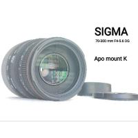 ราคา เลนส์ Sigma Af zoom Apo 70-300 f4-5.6 DG Tele supermacro สภาพดีเมาท์ k พร้อมฝาหน้า ท้าย (12090589051)