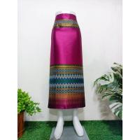 ราคา ผ้าถุงลายไทยสำเร็จเบอร์ 86 ผ้าถุงพิมพ์ลายแบบป้ายตะขอ ผ้าไหมสำเร็จฟรีไซร์แบบป้ายตะขอ ติดตะขอตามขนาดเอวคนใส่ (29668435022)