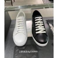 ราคา ใหม่ Daigou Prada/Prada รองเท้าผ้าใบหนังสามเหลี่ยมโลโก้รอบ Toe รองเท้าแบน Lace-Up รองเท้าผ้าใบรองเท้าผู้ชาย (28693111483)