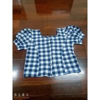 ราคา เสื้อผ้าฝ้าย สก๊อตสีกรมแขนตุ๊กตา มือ1 (14090077292)