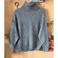 ราคา ส่งต่อ สภาพ 98% เสื้อสเวตเตอร์ไหมพรมผ้าวูล หนานุ่ม ไม่คัน คอเต่า แบรนด์ MNG แท้ หนากลางๆ สีเทา แขนยาว กันหนาว มือสอง (41013701326)