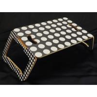 ราคา โต๊ะพับได้ ลายจุดขาวดำ (Polka Dot) โต๊ะพับอเนกประสงค์ โต๊ะวางโน้ตบุ๊ก มือสอง สภาพใหม่ (29793817141)