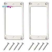 ราคา [yhumh003]โลหะ Humbucker Pickup Ring Cover Frame Replacement เข้ากันได้กับ LP Guitar Mounting กีตาร์ไฟฟ้า (สีเงิน) ติดตั้งง่ายใช้งานง่าย (41326742246)