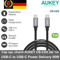 ราคา AUKEY CB-CD5 USB-C to USB-C PD 60W 480Mbps สายชาร์จเร็ว ยาว 1 ม. (43263523591)