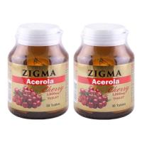 ราคา Zigma Acerola Cherry 1,000 mg. 30 เม็ด (21258752444)