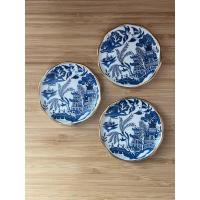 ราคา จานเล็กขอบทองสภาพใหม่ Staffordshire โบราณที่มีลวดลาย Blue Willow (24741936906)