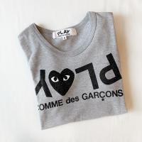 ราคา เสื้อ Comme Des Garcons PLAY แขนสั้น สีเทา size S ของแท้ สภาพดีมาก (14408281485)