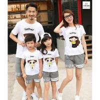 ราคา เสื้อครอบครัว พ่อแม่ลูก มี 18 รายการ cotton 100% เสื้อคู่รัก วันดี wandee (1ตัว) c1 (6507107657)