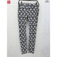 ราคา UNIQLO แท้ เอว28ญ กางเกงขายาวสกินนี่ลายดอกไม้สีสวย (22767137332)