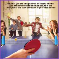 ราคา ตาข่ายปิงปองแบบพับเก็บได้ ตาข่ายปิงปองแบบพับเก็บได้สําหรับโต๊ะใดๆ ตาข่ายปิงปองแบบพกพาพร้อมความยาวปรับได้ notavn (40527700809)