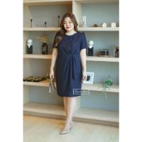 ราคา Bella-สีกรมท่า Plus size Fashion อก40 42 44 นิ้ว เสื้อผ้าไซส์ใหญ่ ชุดเดรสแฟชั่นสาวอวบคนอ้วน ใส่ไปทำงาน (22244619838)