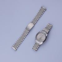 ราคา สําหรับ 19mm Seiko 5 SNXS79 75 77 SNXS80 SNXS81 SNXF05 SNXG47 สร้อยข้อมือเงินโค้ง Jubilee สายนาฬิกา (26310390750)