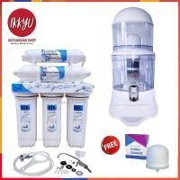 ราคา UNI PURE UF เครื่องกรองน้ำ 5 ขั้นตอน เพิ่ม UNI PURE MINERAL เครื่องกรองน้ำแร่ 14 ลิตร ฟรีไส้ Ceramic (993971144)