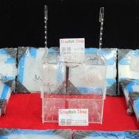 ราคา กล่องแยกกุ้ง/ปลา กล่องใส่กุ้ง/ปลา 2 in 1 ขนาด 15*15*15 (3629338505)