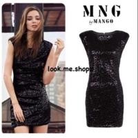 ราคา MNG : Black Leopard Sequin Dress (1530024872)