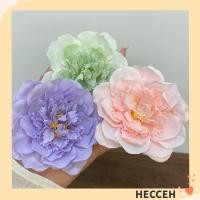 ราคา HECCEH หัวดอกไม้ดอกโบตั๋น, กิ๊บติดผมดอกไม้ผ้าไหม 9 ซม., อุปกรณ์งานเลี้ยงเครื่องประดับผม DIY ประดิษฐ์ (57454059339)