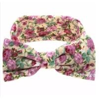 ราคา ผ้าคาดผมเด็ก ที่คาดผมเด็ก ที่คาดผมลายดอกไม้ โบว์คาดผมเด็ก ของใช้เด็กอ่อน ลายดอกไม้สีชมพู (1512437654)