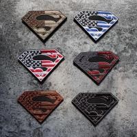 ราคา Superman Patch Velcro Badge 3D ปัก Armband Morale Badge ทหารพัดลมยุทธวิธีกระเป๋าเป้สะพายหลังสติกเกอร์ Badge (58103593278)