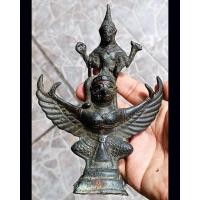 ราคา พระเทวรูปโบราณ พระนารายณ์ทรงสุบรรณ (ครุฑ) เนื้อสำริด สูง 6.5 นิ้ว เก่ามาก (14003455109)