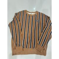 ราคา เสื้อสเวตเตอร์แขนยาวลายทางน้ำตาลแบรน PUMA แท้ พร้อมส่งไซส์ อก48ยาว27.5 มือ2 ใหม่เทียบ1 (42313946075)