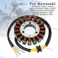 ราคา For Kawasaki ZR400 Zephyr 400 ZR550 ZR550B KZ550A/B/C/D/F/H/M GPZ550 ZX400 Magneto Generator Stator (47053339265)