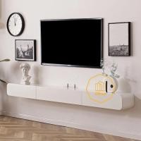 ราคา ครีมขาว ชั้นวางทีวี ตู้ติดผนัง ชั้นวางทีวี โต๊ะวางทีวี120-200CM ตู้โชว์ ตู้ลิ้นชักตู้ไม้ ตู้ทีว สไตล์ยูโร โมเดิร์น TV (44012561270)