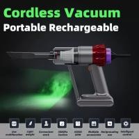 ราคา [พร้อมส่ง] เครื่องดูดฝุ่นขนาดเล็ก เครื่องดูดฝุ่นพกพาไร้สาย ขนาดเล็ก แบบมือถือ พลังดูด 5500Pa เครื่องดูดฝุ่นสำหรับรถยนต์ (45602689164)