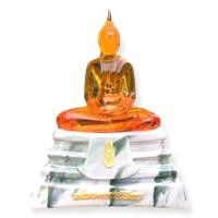 ราคา หลวงพ่อโสธรแก้วใส สีส้ม ประจำวันเกิด (หน้าตัก 5นิ้ว สูง23ซม.) ด้านในหน้าอกพระพุทธรูปบรรจุองค์พระแก้วมรกต บูชา 1 ได้ถึง 2 (16712958413)