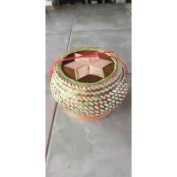 ราคา กระติบข้าวเหนียวขนาดเล็ก กระติบข้าวเหนียวร้านอาหาร กระติบข้าว กระติบไม่ไผ่ ขนาด 4*4 นิ้ว ราคา 189 บาท (19354499988)