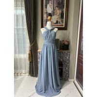 ราคา ชุดราตรียาวสานหลัง(ไซส์ L XL XXL)สีฟ้าเทา#มือสอง (41057533902)