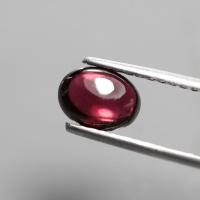 ราคา 1.75 ct พลอยแท้ โกเมน (Garnet) สีแดง ดำ ไข่หลังเบี้ย แอฟริกา (26089466770)