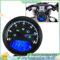 ราคา รถจักรยานยนต์ Universal LCD Digital Tachometer มาตรวัดความเร็ววัดระยะทางเครื่องวัดกันน้ําสําหรับ Cafe Racer 2 - 4 กระบอก (40551943619)