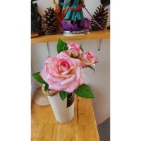 ราคา ดอกกุหลาบโครเชต์ ดอกกุหลาบไหมพรม ดอกกุหลาบถัก ดอกกุหลาบวันวาเลนไทน์ (23984880291)