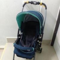 ราคา รถเข็นเด็ก Combi Well Flat Wide W (Limited) สีน้ำเงินเขียว สภาพนางฟ้า (1218564968)