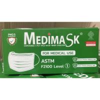 ราคา หน้ากากอนามัยทางการแพทย์ ASTM F2100 Level 1 MEDIMASK ❤️ (6569889156)