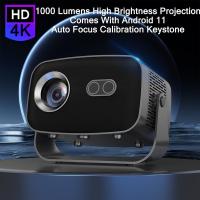ราคา V100 ใหม่สมาร์ทโปรเจคเตอร์ Android 11 แบบพกพา Mini โปรเจคเตอร์ 360 หมุนโฟกัสอัตโนมัติ Imax 1000 Lumens ความสว่างสูง Projectior HD 4K พร้อม Android 11Auto Focus Calibration Keyston (40654280109)
