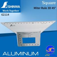 ราคา Shinwa ฉากสเกลอะลูมิเนียม รุ่น 62114 - Aluminum Miter Rule 3D 45° No.62114 (5879055131)