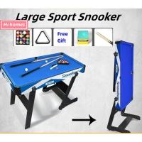ราคา โต๊ะพูล 142 ซม. โต๊ะเกมพับได้ปรับระดับได้ เกมกีฬาในร่ม (41124067388)